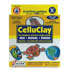 Activa Celluclay Instant Papier Mache - 1 lb, Bright White
