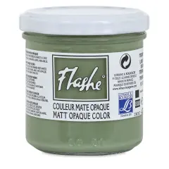 Lefranc & Bourgeois Flashe Vinyl Paint - Light Green Earth, 125 ml jar