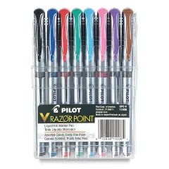 Pilot V-Razor Point Marker Pen Set - Set of 8