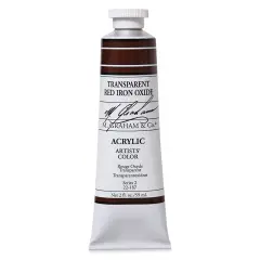 M. Graham Artists' Acrylics - Transparent Red Oxide, 2 oz tube