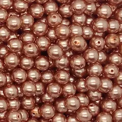 6mm Glass Pearl Dangles, 10 Charms in Your Choice of Colors, Adorabilities Copper