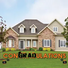 Big Dot of Happiness Orange Graduation Party Yard Signs - Outdoor Lawn Decorations - ConGRADulations