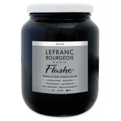 Lefranc & Bourgeois Flashe Vinyl Paint - Black, 750 ml
