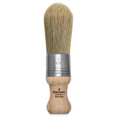 Escoda Restore Premium Brush - Round Pointed, Size 6, Stubby Handle