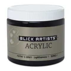 Blick Artists' Acrylic - Payne's Gray, 16 oz jar