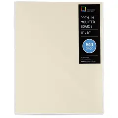 UArt Premium Sanded Pastel Paper Board - 11" x 14", Neutral, 500 Grit