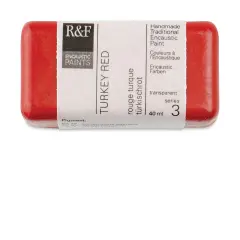 R&F Encaustic Paint Block - Turkey Red, 40 ml block