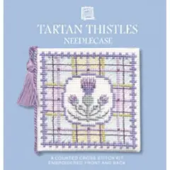 Textile Heritage Tartan Thistle Needle Case Cross Stitch Kit Multicolor