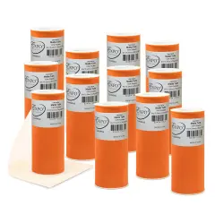 Pack of 12 Decorative Matte Tulle Spool of 6 Inch X 25 Yards Orange