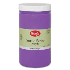 Utrecht Studio Series Acrylic Paint - Brilliant Purple, Quart