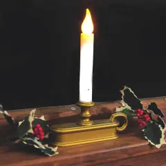 Battery Candle Antique Brass (6-pack)