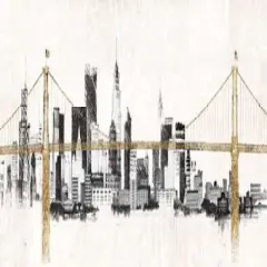 Bridge and Skyline Poster Print by Avery Tillmon - Item # VARPDX17852