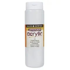 Daler-Rowney Graduate Acrylics - White, 500 ml bottle