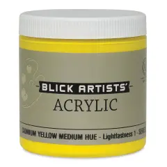 Blick Artists' Acrylic - Cadmium Yellow Medium Hue, 8 oz jar