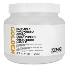 Golden Sandable Hard Gesso - 32 oz jar