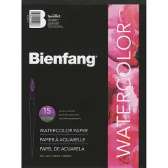 Speedball Bienfang Watercolor Paper Pad 9"X12"-15 Sheets
