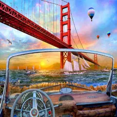Sunsout Golden Gate Adventure 550 pc Jigsaw Puzzle 50069