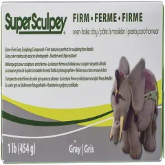 Super Sculpey Firm Clay 1lb-Gray
