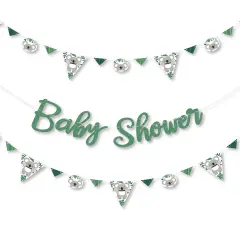 Big Dot of Happiness Koala Cutie - Bear Baby Shower Letter Banner Decoration - 36 Banner Cutouts and Baby Shower Banner Letters