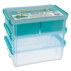 John Bead Stack and Snap Craft Storage Containers - 3 Layers with Insert, 2-1/2"H x 6"W x 8"L