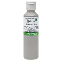 Tri-Art Liquid Artist Acrylics - Iridescent Silver, 120 ml bottle