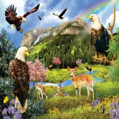 Sunsout Eagle Valley 1000 pc Jigsaw Puzzle 35019