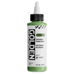 Golden High Flow Acrylics - Chromium Oxide Green, 4 oz bottle