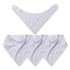 Craft Express Sublimation Printing Baby Products - Bandana, White, Pkg of 4