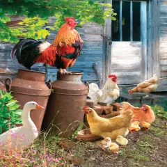 Sunsout Hen Run 1000 pc Jigsaw Puzzle 42203