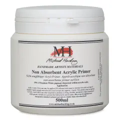Michael Harding Non-Absorbent Acrylic Primer - White, 500 ml, Jar