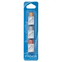 Shiva Oilstik Oil Paint - Set of 3 Mini, Iridescent, 12 ml