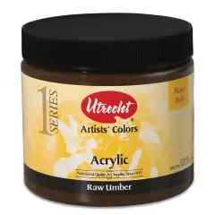 Utrecht Artists' Acrylic Paint - Raw Umber, Pint