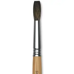 Escoda Squirrel Hair Ceramic Brush - Square Tip, Size 12