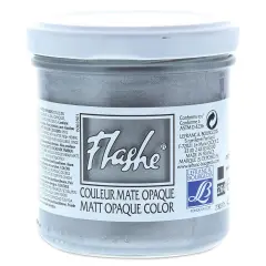 Lefranc & Bourgeois Flashe Vinyl Paint - Iridescent Nickel, 125 ml jar