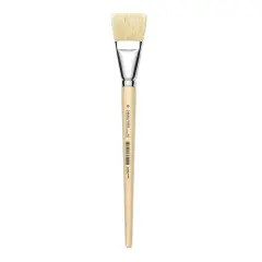Utrecht Rhenish Pure Hog Bristle Brush - Bright, Size 18, Long Handle