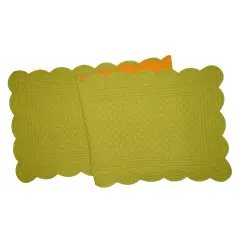 Olive Orange Table Runner 14" x 51"