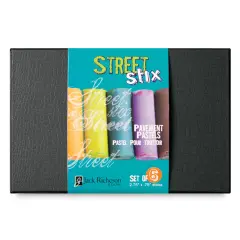 Richeson Street Stix Pavement Pastel Set - Assorted Colors, Set of 6