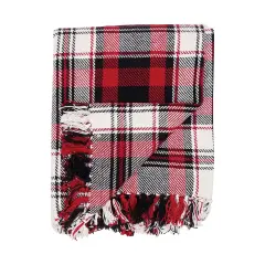 Fireside Plaid Woven 50" x 60" Fringe Throw Blanket