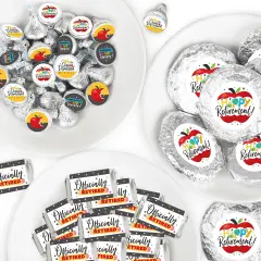 Big Dot of Happiness Teacher Retirement - Happy Retirement Party Candy Favor Sticker Kit - 304 Pieces