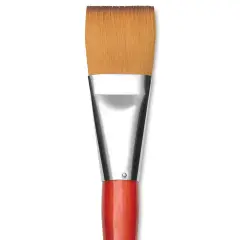 Raphael Golden Kaerell Brush - Flat, Short Handle, Size 32