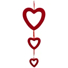 Northlight Heart Trio Valentine's Day Wall Decoration - 34" - Red