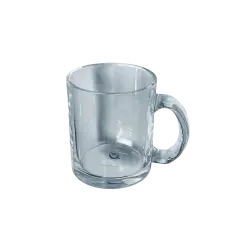 Sublimation 10 oz Premium CLEAR GLASS Mug, Orca Coating