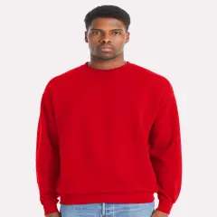HANES&reg; Crewneck Sweatshirt Athletic red