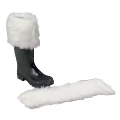 The Costume Center Long Hair Santa Claus Fur Boot Cuff &ndash; One Size White