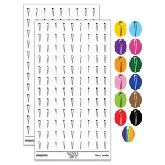 Turritella Spiral Seashell Beach Shell 200+ 0.50" Round Stickers Hot Pink