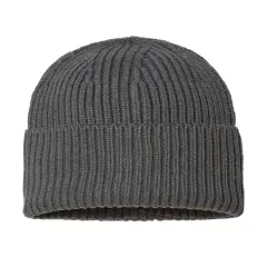 Atlantis Headwear&reg; Sustainable Chunky Rib Cuffed Beanie Dark grey