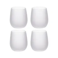 Craft Express 4 Pack of 10 oz. Sublimation Stemless Frosted Glasses