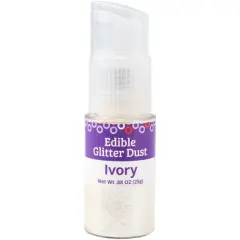 Edible Glitter Dust Cake Decoration, 25g Ivory