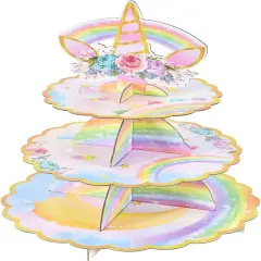 Round Cardboard Cupcake Stand for Cake and Dessert Display