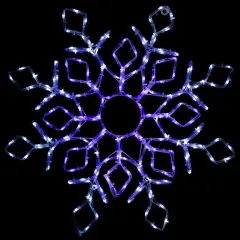 Northlight 23" Lighted Snowflake Window Silhouette Christmas Decoration White